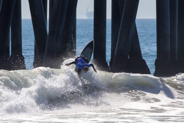 Billy Stairmand, US Open of Surfing 2021, Huntington Beach, Califórnia (EUA). Foto: WSL / Morris.
