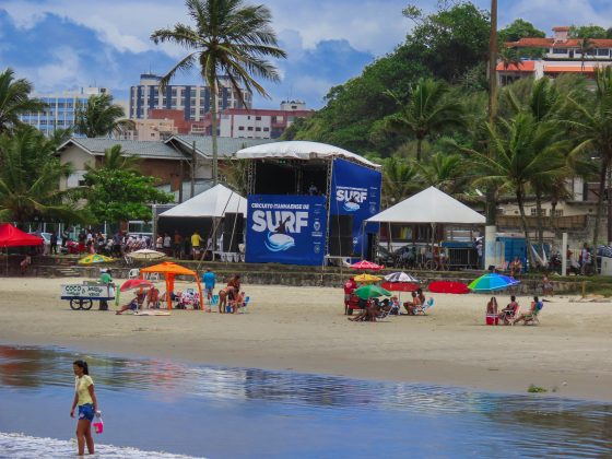 Estrutura do Municipal de Surfe de Itanhaém, Primeira etapa do Circuito Itanhaense de Surf 2022 acontece neste final de semana no Praião. Foto: Eric Medalha.