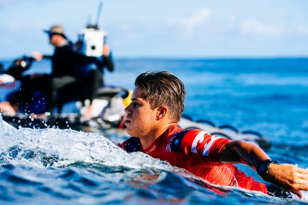 Morgan Cibilic, Billabong Pro Pipeline 2022, North Shore de Oahu, Havaí	. Foto: WSL / Brent Bielmann.