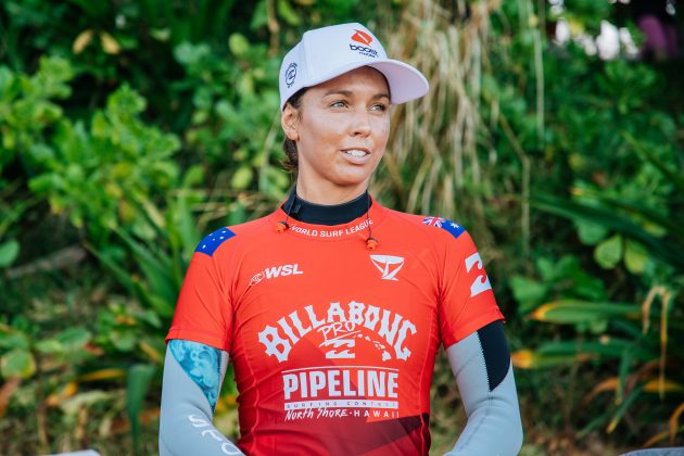 Sally Fitzgibbons, Billabong Pro Pipeline 2022, North Shore de Oahu, Havaí. Foto: WSL / Heff.