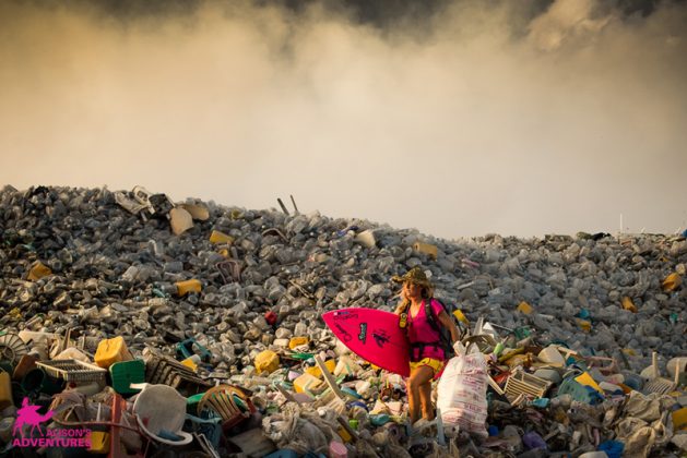 Alison Teal, Ilha do Lixo, Maldivas. Foto: Reprodução.