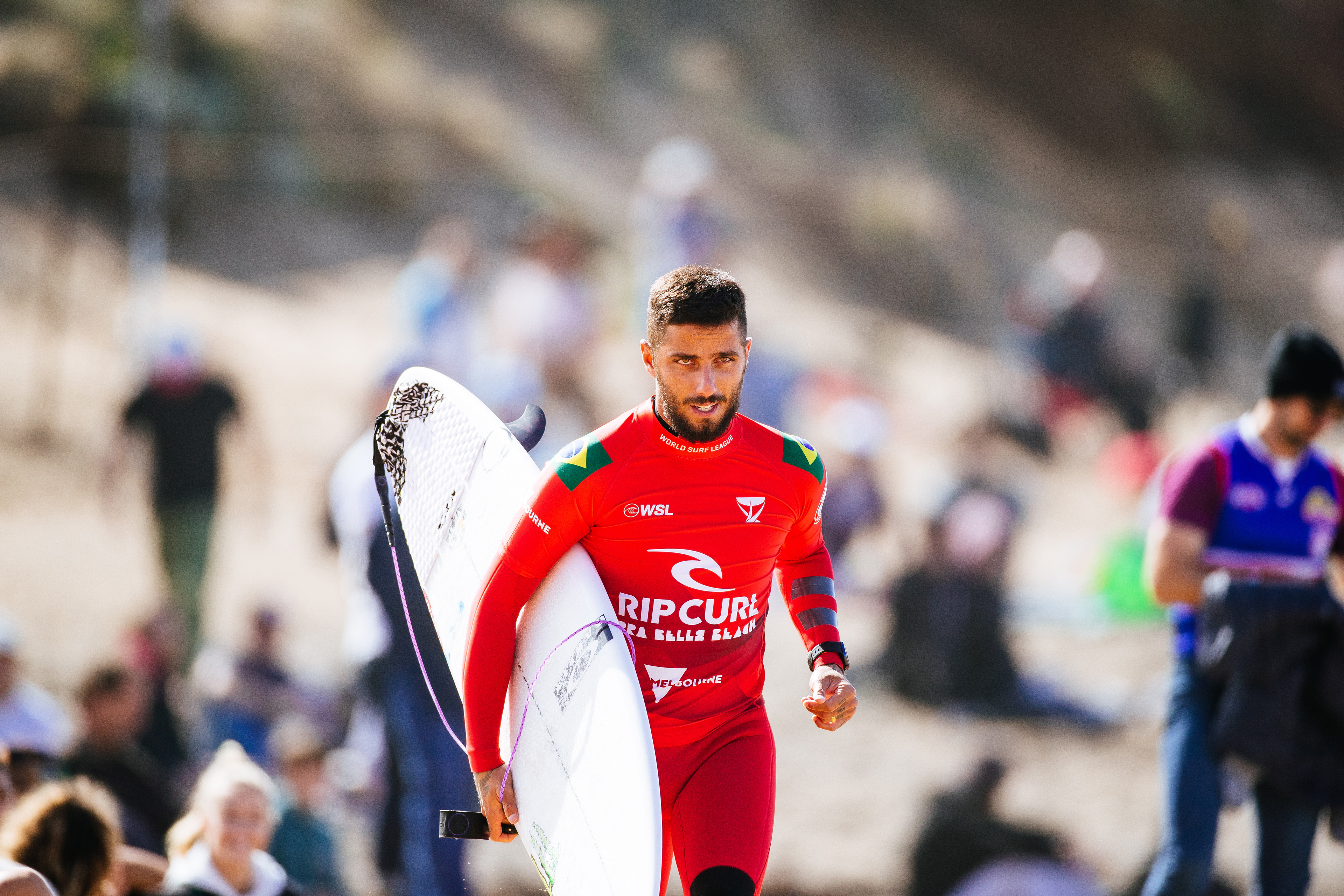 Filipe Toledo segue firme na briga pelo bicampeonato do Pro Bells Beach. Foto de arquivo.