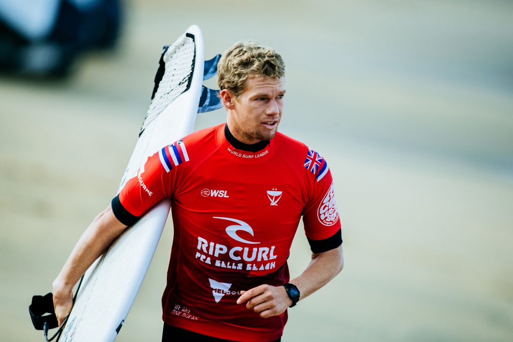 John John Florence segue vivo no Pro Bells Beach.