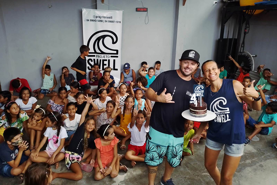 Projeto Swell tem apoio do instituto de Italo Ferreira e recebeu doação de terreno da Prefeitura.