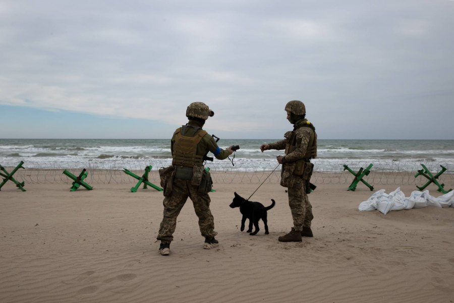 Praias da Ucrânia estão minadas.