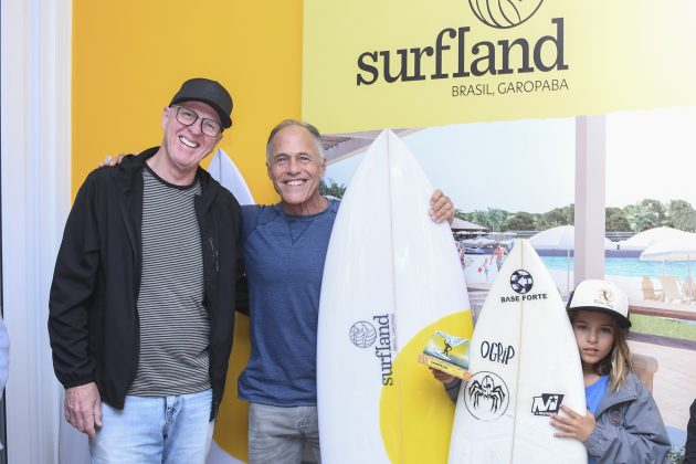 Affonso Eggert e Ricardo Bocão, Surfland Brasil apresenta Circuito Surf Talentos Oceano 2022, Garopaba (SC). Foto: Marcio David.