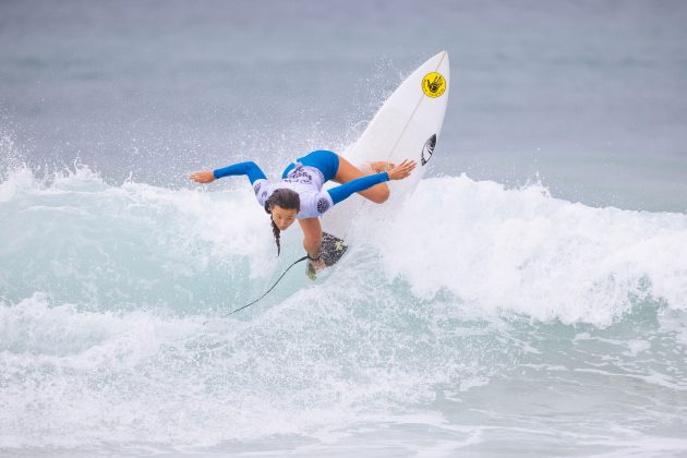 Keala Tomoda, Sydney Surf Pro 2022, Manly Beach, New South Wales, Austrália. Foto: WSL / Dunbar.