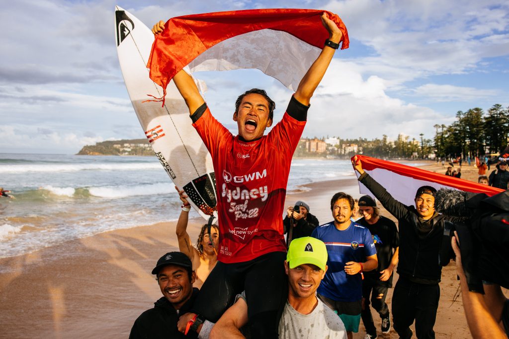 Rio Waida vence o Sydney Surf Pro e sobre para a vice-liderança do ranking do CS.