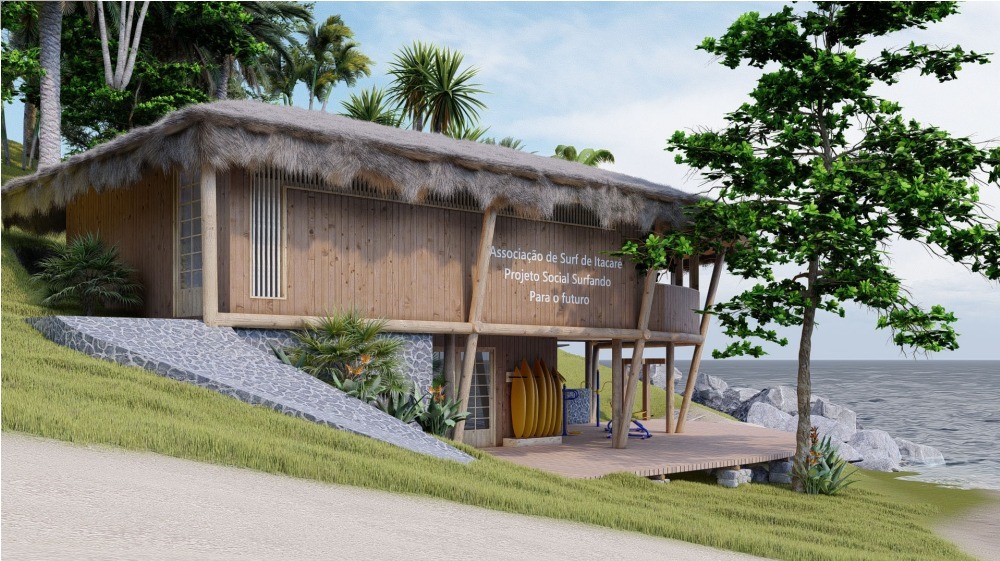 Aprovado projeto para a construção de um centro de treinamento de surfe na praia da Tiririca, Itacaré (BA).