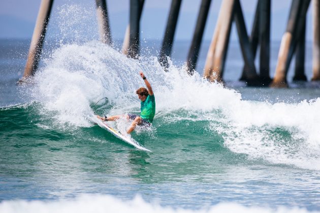 Alan Cleland, US Open of Surfing 2022, Huntington Beach, Califórnia (EUA). Foto: WSL / Beatriz Ryder.