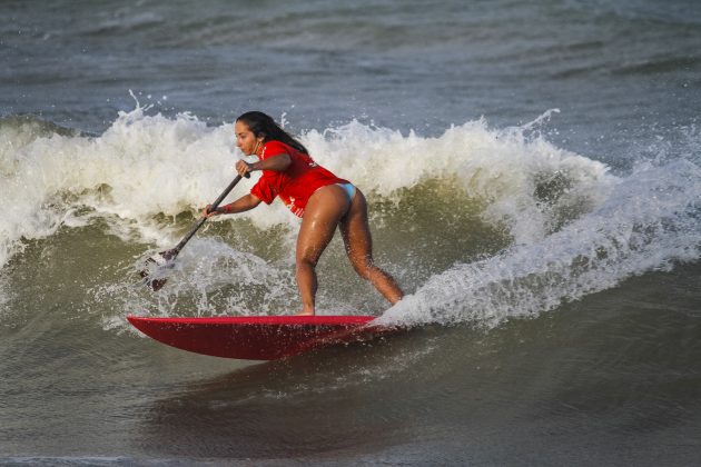 Gabriela Sztamfater, CBSurf Longboard Sup Wave, Praia de Intermares, Cabedelo (PB). Foto: Damangar / ANS.
