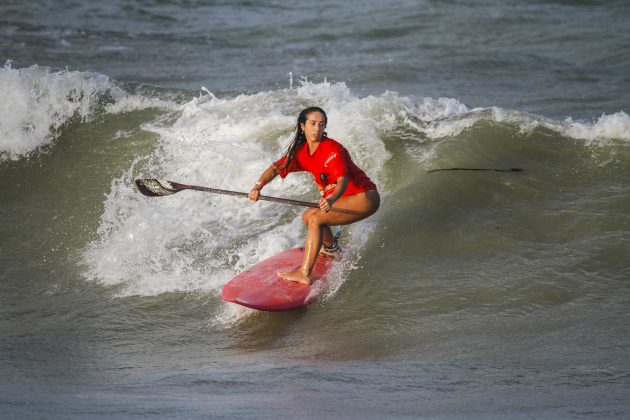 Gabriela Sztamfater, CBSurf Longboard Sup Wave, Praia de Intermares, Cabedelo (PB). Foto: Damangar / ANS.