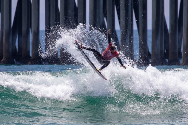 Kanoa Igarashi, US Open of Surfing 2022, Huntington Beach, Califórnia (EUA). Foto: WSL / Morris.