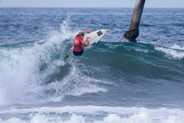 Bronte Macaulay, US Open of Surfing 2022, Huntington Beach, Califórnia (EUA). Foto: WSL / Morris.