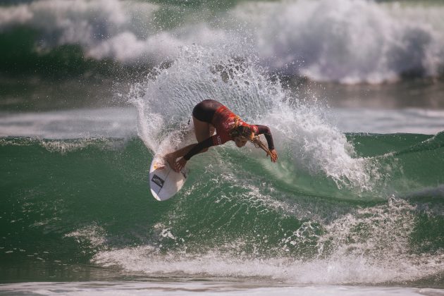 Caroline Marks, US Open of Surfing 2022, Huntington Beach, Califórnia (EUA). Foto: WSL / Beatriz Ryder.