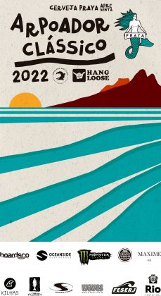 Cartaz do Arpoador Clássico 2022, Arpoador Clássico 2022. Foto: Divulgação.