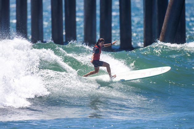 Chloé Calmon, US Open of Surfing 2022, Huntington Beach, Califórnia (EUA). Foto: WSL / Morris.