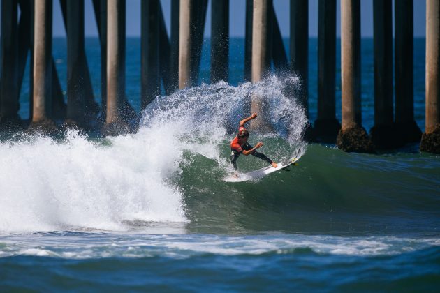 Evan Geiselman, US Open of Surfing 2022, Huntington Beach, Califórnia (EUA). Foto: WSL / Beatriz Ryder.