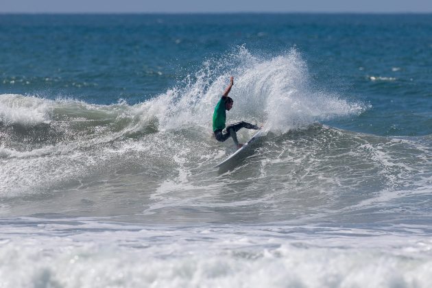 Evan Geiselman, US Open of Surfing 2022, Huntington Beach, Califórnia (EUA). Foto: WSL / Morris.