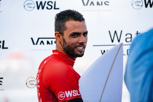 Ian Gentil, US Open of Surfing 2022, Huntington Beach, Califórnia (EUA). Foto: WSL / Beatriz Ryder.