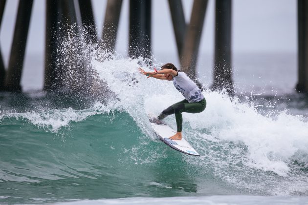 Philippa Anderson, US Open of Surfing 2022, Huntington Beach, Califórnia (EUA). Foto: WSL / Beatriz Ryder.