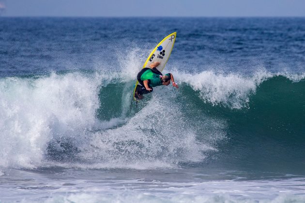 Sage Erickson, US Open of Surfing 2022, Huntington Beach, Califórnia (EUA). Foto: WSL / Morris.