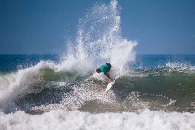 Shane Sykes, US Open of Surfing 2022, Huntington Beach, Califórnia (EUA). Foto: WSL / Beatriz Ryder.