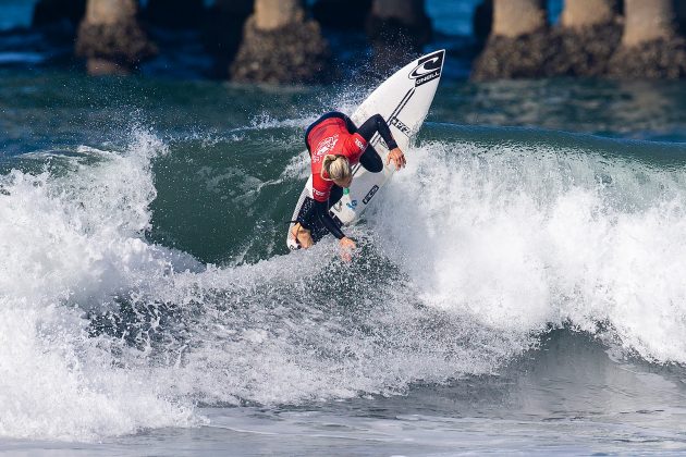 Sophie McCulloch, US Open of Surfing 2022, Huntington Beach, Califórnia (EUA). Foto: WSL / Morris.