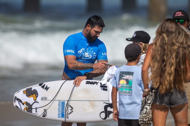 Willian Cardoso, US Open of Surfing 2022, Huntington Beach, Califórnia (EUA). Foto: WSL / Morris.