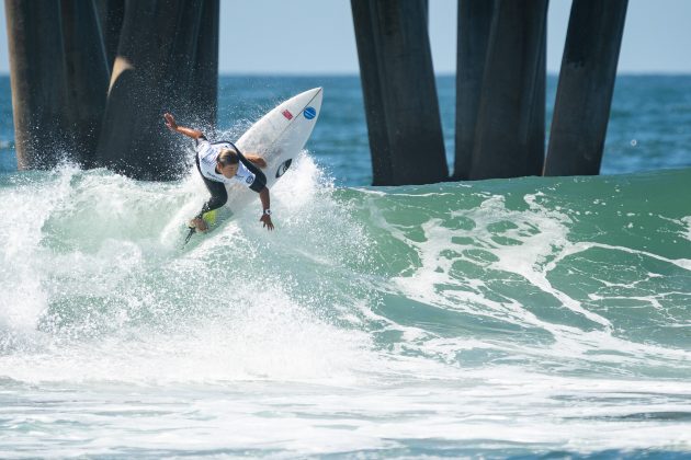 Siqi Yang, ISA World Surfing Games, Huntington Beach, Califórnia. Foto: ISA / Ben Reed.