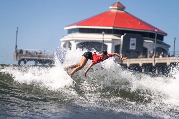 Shino Matsuda, ISA World Surfing Games, Huntington Beach, Califórnia. Foto: ISA / Sean Evans.