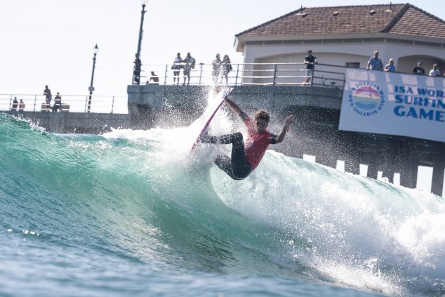 Guilherme Ribeiro, ISA World Surfing Games, Huntington Beach, Califórnia. Foto: ISA / Sean Evans.