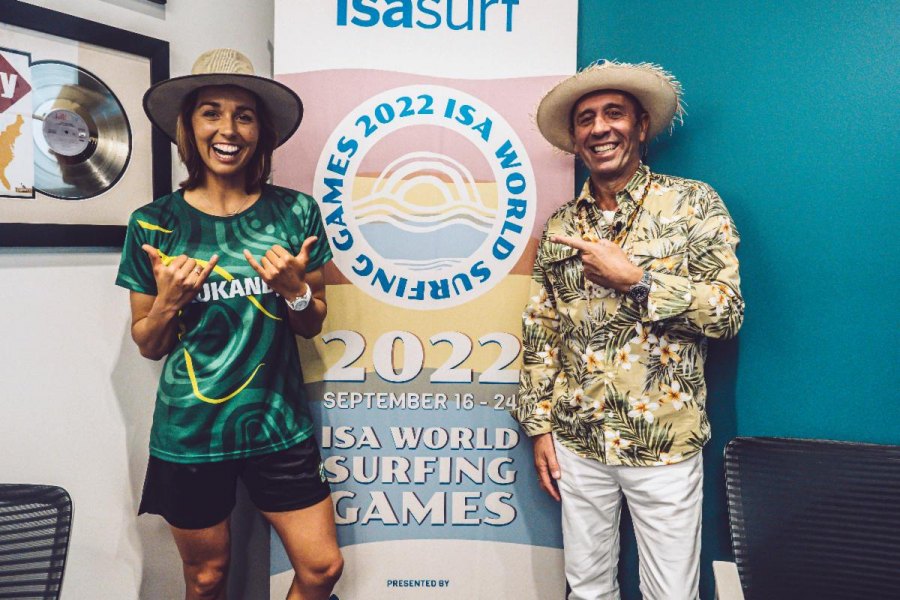 Sally Fitzgibbons e Fernando Aguerre representam o surfe nas comissões dos Jogos Olímpicos
