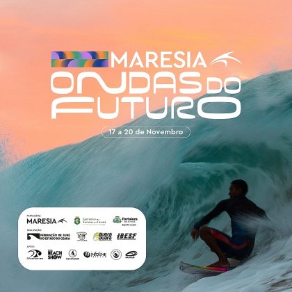 Cartaz Maresia Ondas do Futuro 2022, Circuito Cearense de Surfe 2022. Foto: Lima Jr.