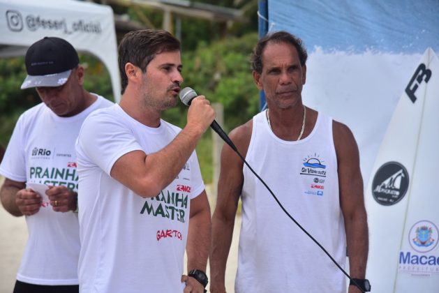 Guilherme Aguiar e Antonio Carlos Abrantes Nenem, Prainha Masters 2022, Rio de Janeiro. Foto: Nelson Veiga.