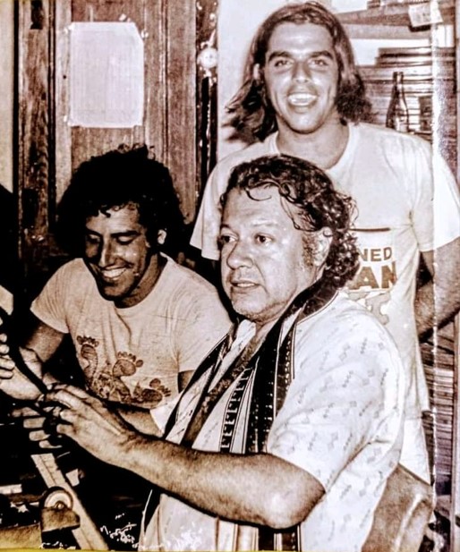 Maraca (em pé), Livio Bruni Junior e Leovegildo Cordeiro “Radar”.