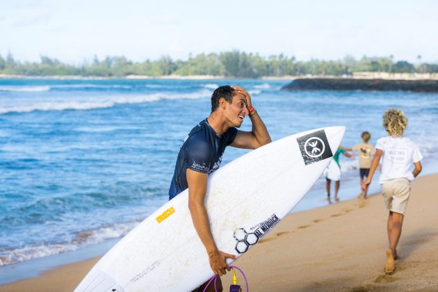 Maxime Huscenot, Haleiwa Challenger, Oahu, Havaí. Foto: WSL / Brent Bielmann.