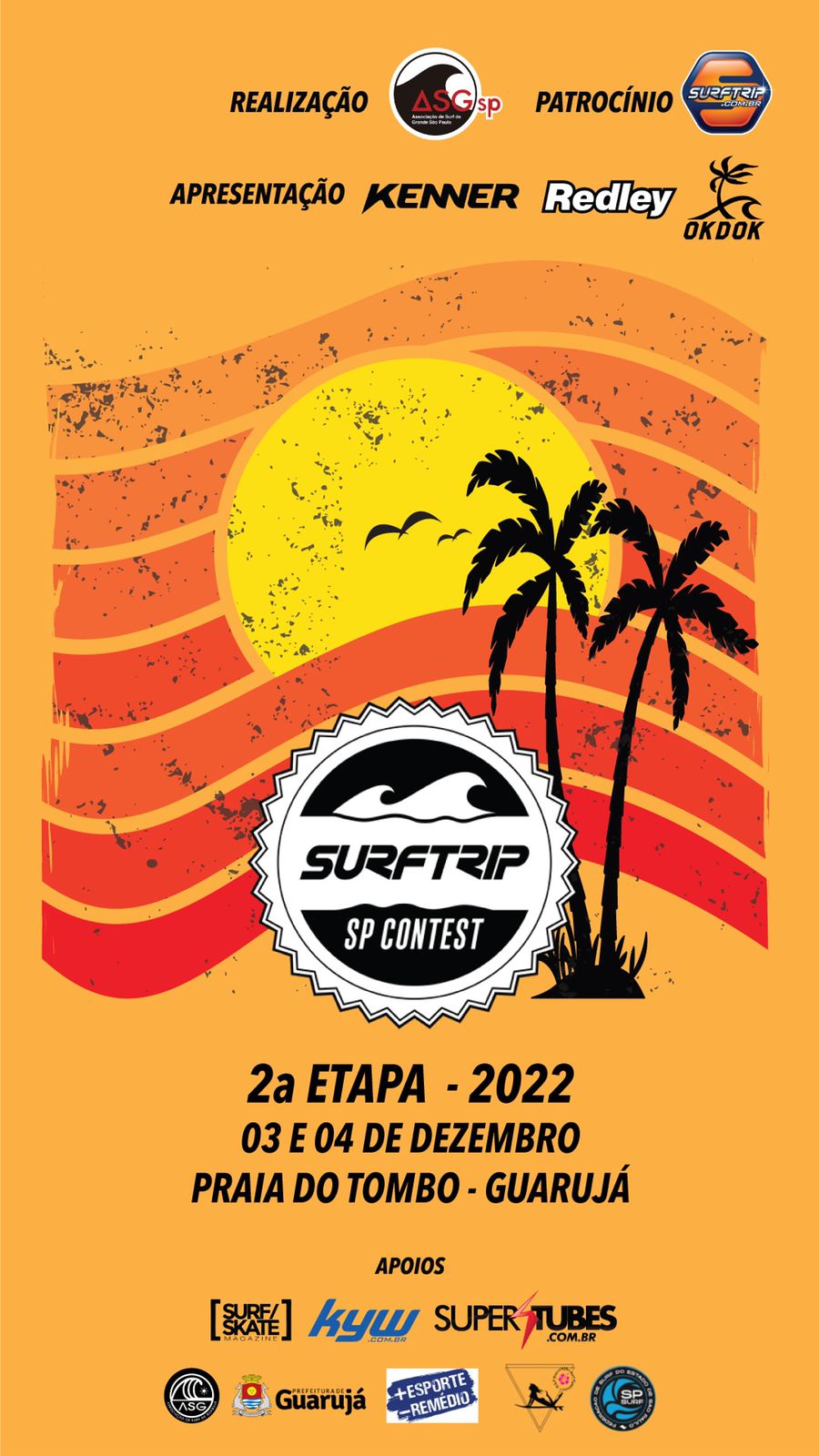Evento reúne grandes nomes do surfe paulistano.