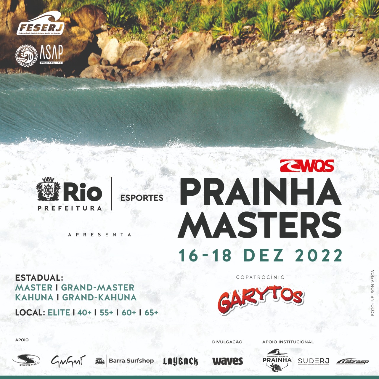 Cartaz da 2ª etapa do Circuito Estadual Master do Rio de Janeiro 2022.