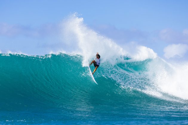 Maxime Huscenot, Pro Sunset Beach 2023, North Shore de Oahu, Havaí. Foto: WSL / Brent Bielmann.