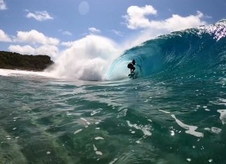 A onda mais perfeita da ilha