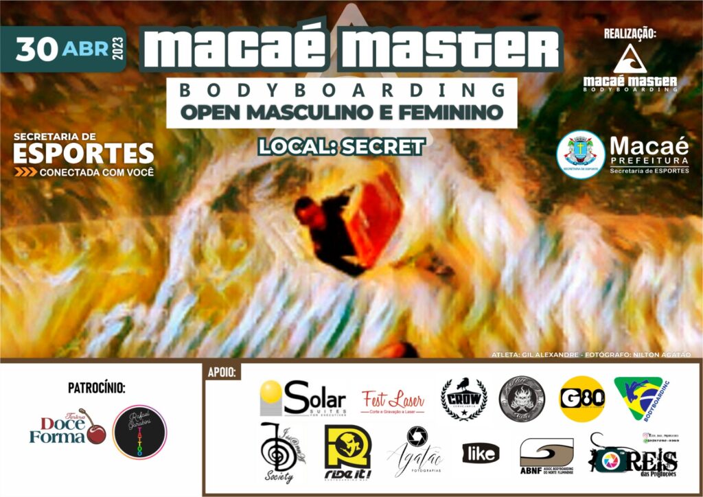 Cartaz do Macaé Master Bodyboarding.