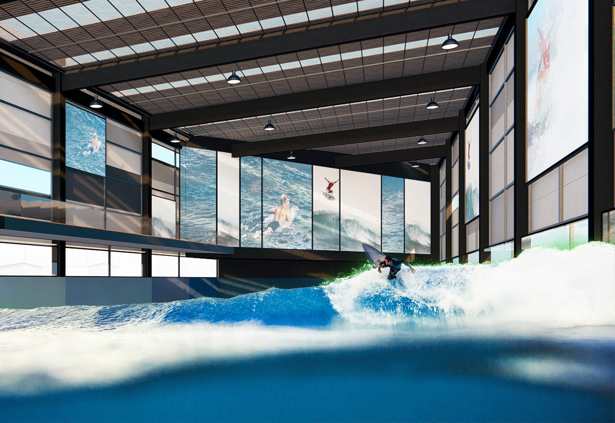 Pulseira inteligente permite compartilhamento perfeito das ondas na Surf Center.