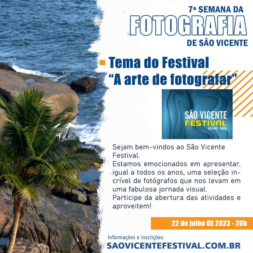 São Vicente Festival 2023 explora universo fotográfico.