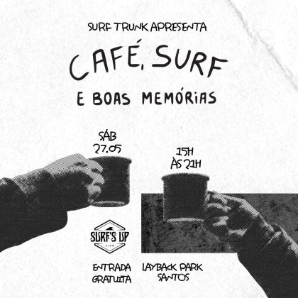 Café e Surfe, Santos, São Paulo. Foto: Reprodução.