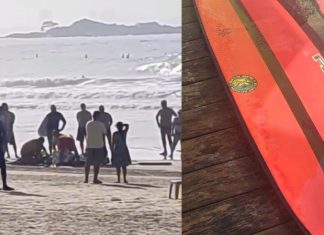 Surfista morre no Guarujá
