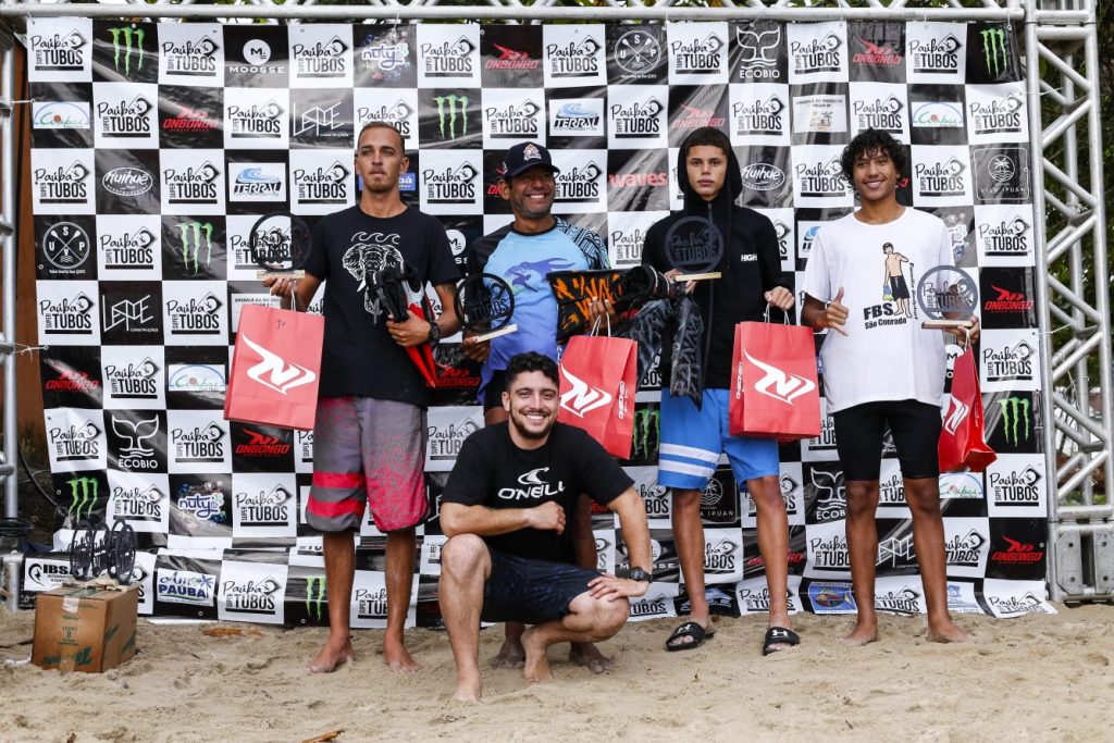 Finalistas do Bodysurf classificados para o evento principal do Paúba Super Tubos.
