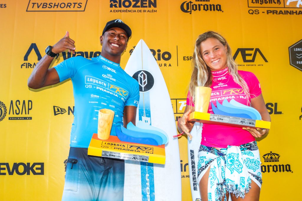 Cauã Costa e Laura Raupp campeões da etapa.