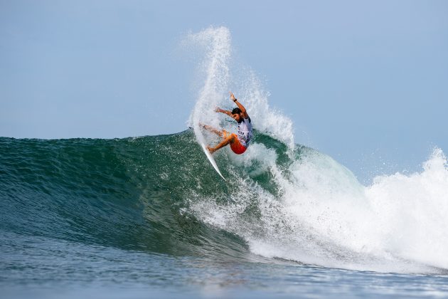 Bryan Perez, Surf City El Salvador Pro 2023, Punta Roca, La Libertad. Foto: WSL / Aaron Hughes.