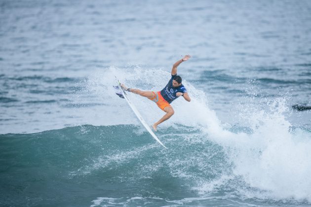 Bryan Perez, Surf City El Salvador Pro 2023, Punta Roca, La Libertad. Foto: WSL / Beatriz Ryder.